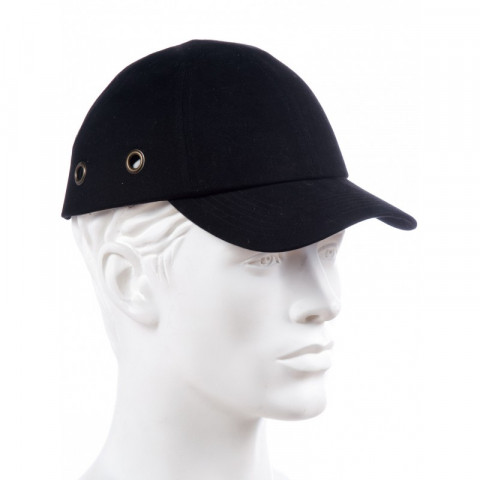 Casquette de protection singer anti heurt blanche avec calotte moulee abs et visiere toile reglable par grip au dos