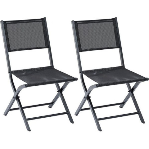 Chaise pliante modulo (lot de 2) - Couleur au choix