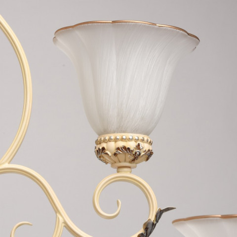 Chandelier beige country 21 ampoules 260 cm