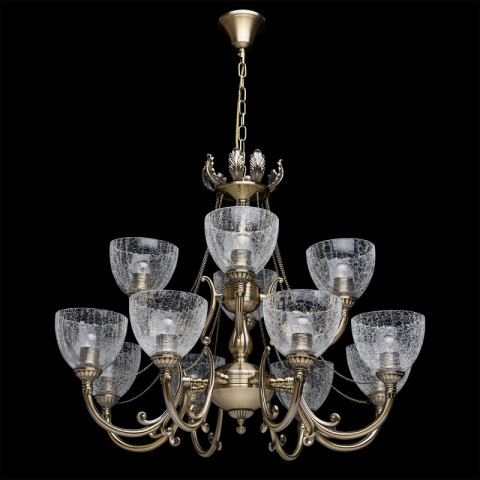 Chandelier laiton classic 12 ampoules 105 cm