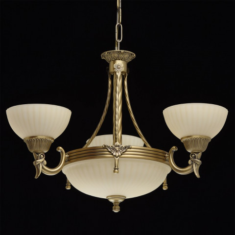 Chandelier laiton classic 3 ampoules 85 cm