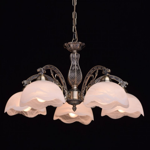 Chandelier laiton classic 5 ampoules 71 cm