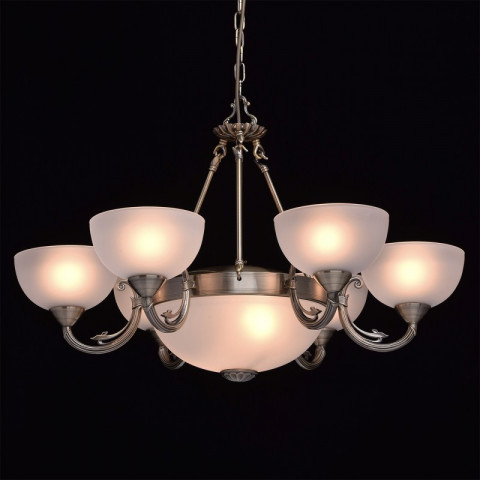 Chandelier laiton classic 8 ampoules 90 cm