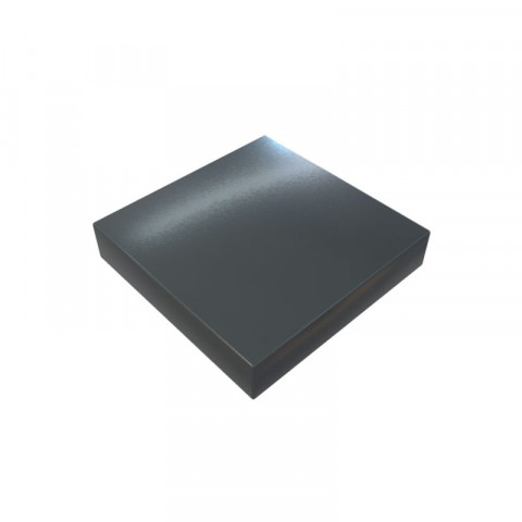 Chapeau aluminium 1 mm - Coloris et dimensions au choix