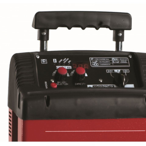 Chargeur démarreur 12/24 matic 350a tecnoweld 1100w protection electronique poignée trolley + roues auto/ poids lourds