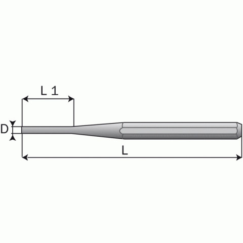 Chasse-goupilles 7f- ø 2,9 mm