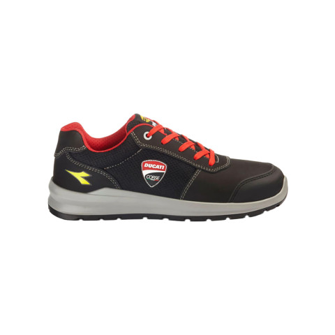 Chaussure de sécurité basses Ducati Speedy Race S1PS - T.47 - Noir/Fungus - DIADORA - 701.181702-C2541 T.47