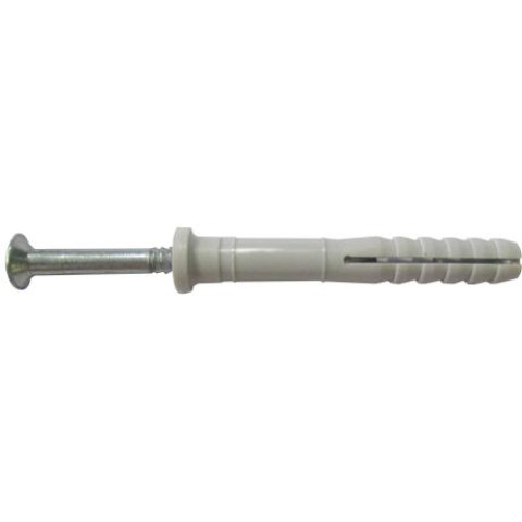 Cheville Tap-Vis tête plate - Cheville à frapper à collerette plate - Seau de1300 - ING FIXATION - A270292