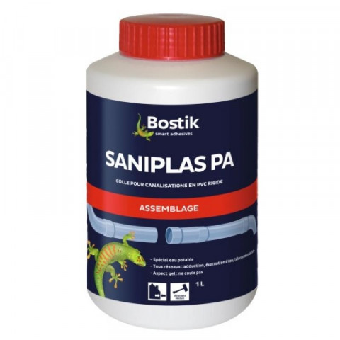 Colle canalisation pvc saniplas pa eau potable boîte de 250 ml