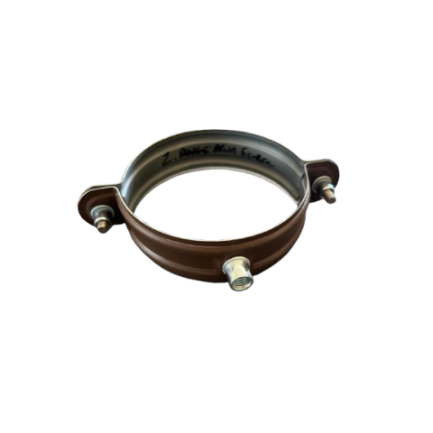 Collier de fixation Zinc 7/10ème pour descente d'eau pluviales ronde Ø100 - Couleur au choix