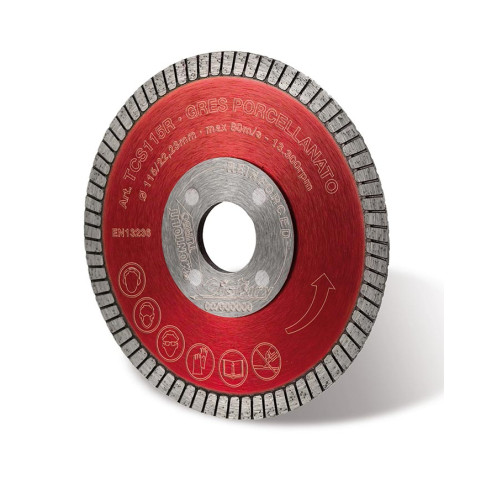 Disque diamanté Turbo Renforcé pour grès et céramique TCS125R - Ø 125 mm - RAIMONDI - 48039