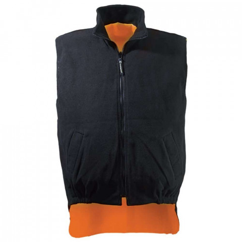 Gilet thermique hv doublé polaire hi-way - mo70510 - Orange - L