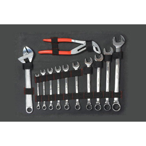 Valise trolley + 136 outils SAM OUTILLAGE fermeture à clé - CP-136N