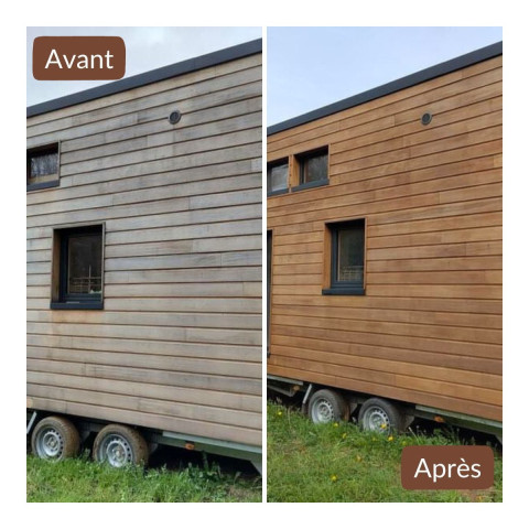 Dégriseur pour bois extérieurs DG105 - Bardages, terrasses, meubles AnovaBois - Conditionnement au choix