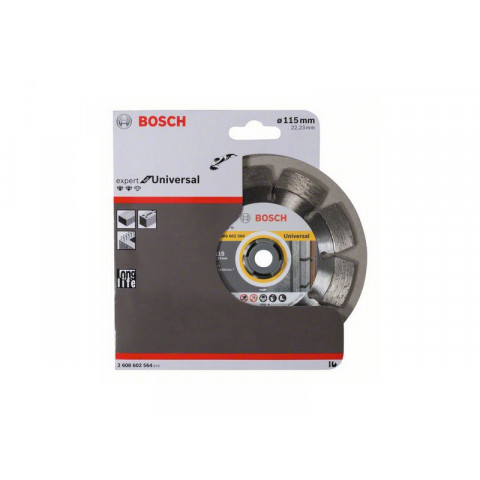 Disque diamant universel pour meuleuses Ø230mm alésage 22,23mm Expert for Universal BOSCH 2608602568