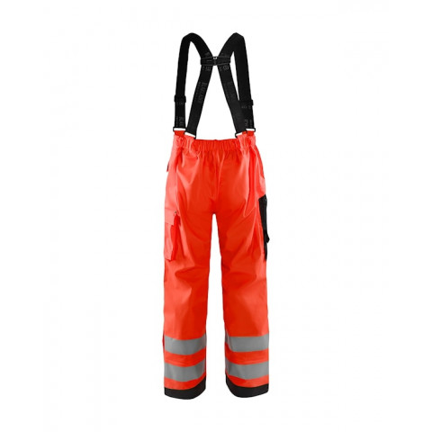 Pantalon pluie à bretelles haute-visibilité niveau 2 13022003 - Couleur et taille au choix