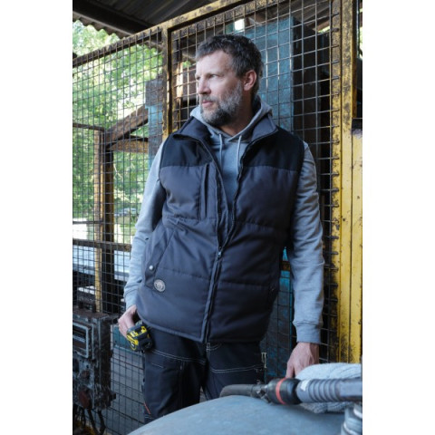 Gilet bosseur berni - graphite/noir - l - 11905-003