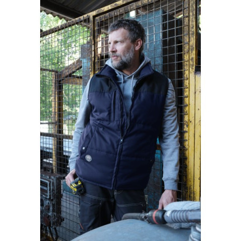 Gilet bosseur berni - marine/noir - m - 11905-014