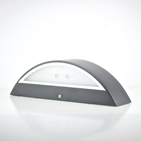 Applique led 5.5w demi-lune noir 4100k