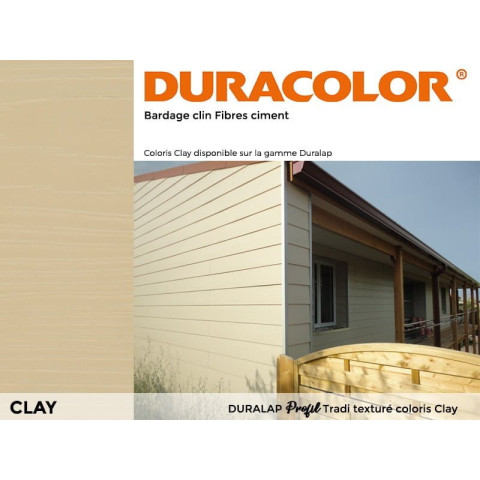 Lame DURACOLOR® - Profil DURALAP Tradi texturé - Paquet de 4 lames - Coloris au choix