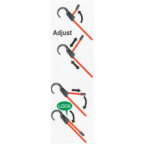 Élastique tendeur ajustable jusqu à 120 cm