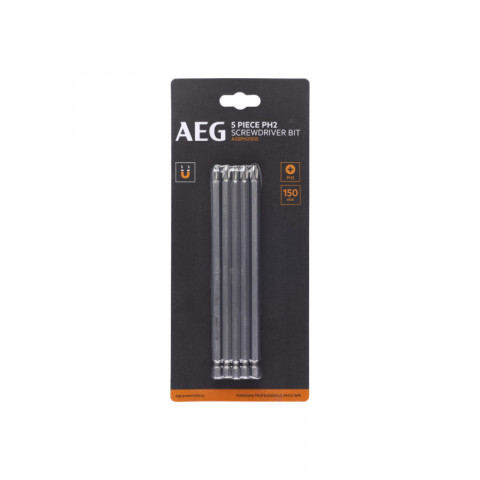 Embouts de vissage aeg - 150 mm - acier - 5 pcs - ph2