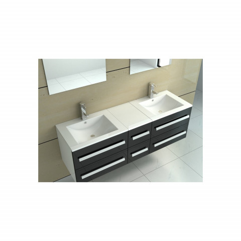 Ensemble meuble salle de bains double vasque koral