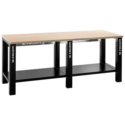 Etabli d'atelier facom plateau bois - 2 m - wb2.2000wpf