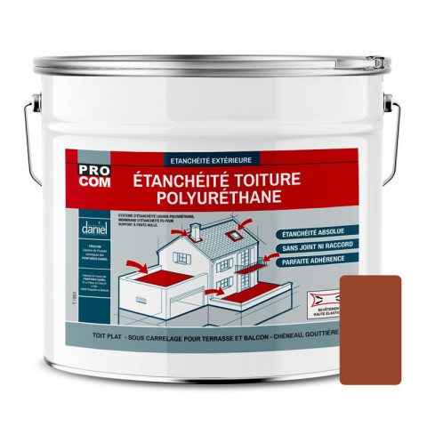 Étanchéité toiture polyuréthane - étanchéité toit terrasse, toit plat procom - Couleur et conditionnement au choix