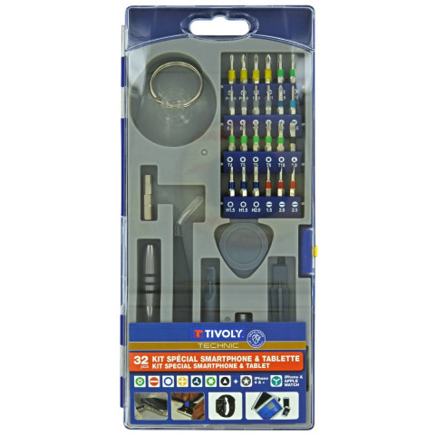 32 pièces -Embouts et accessoires pour smartphone & tablette - TIVOLY - 11501570060