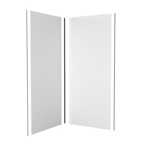 Lot de 2 panneaux muraux blanc 90x210 cm - profilés de jonction - wall' it - Couleur de finition au choix