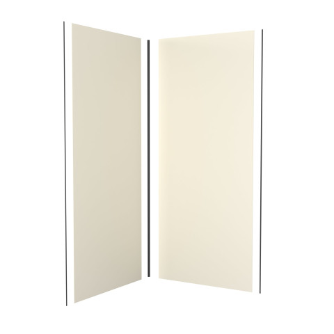 Lot de 2 panneaux muraux ivoire 90x210 cm - profilés de jonction - wall' it - Couleur de finition au choix