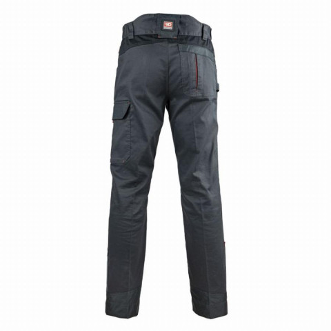 Pantalon stretch facom steps noir/gris/rouge - fxww1010e