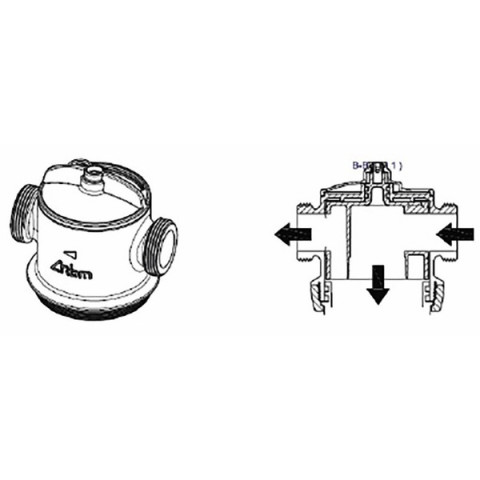 Filtre magnétique mp1 pac m1" - rbm : 36990600