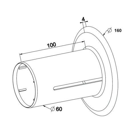 Flasque de guidage pour tube zf 54