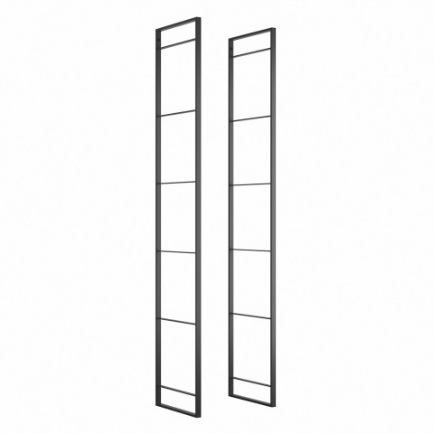 Structure pour étagère Lader, 1790, Peint en noir, Acier, 1 ut.