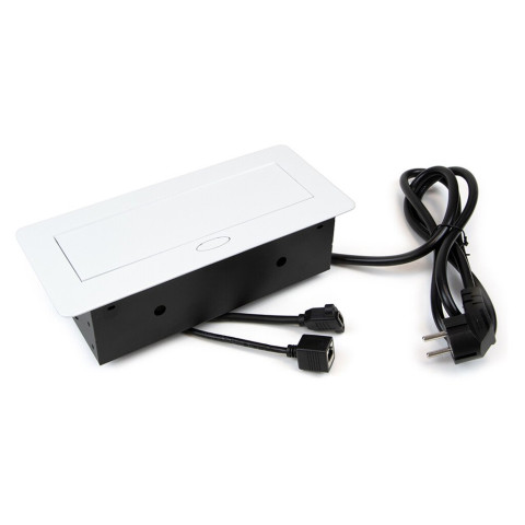 Multiconnecteur Atom 26 A+C pour bureau, EU, Acier et Plastique et Zamak, couleur au choix