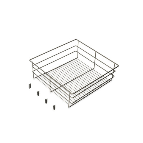 Tiroir en fil métallique pour armoires et dressings Quartz - Dimensions aux choix
