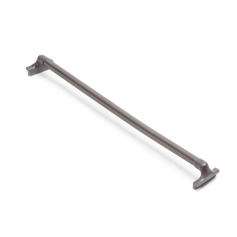 Lot de 7 tringles à pantalon pour armoires et dressings Quartz, Plastique et Aluminium, Titane