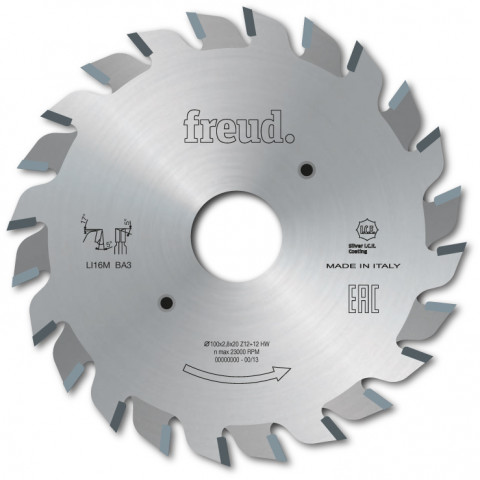 Lame d'inciseur extensible standard freud - ø120 2,8-3,6 al22 z12+12 - f03fs02488 -li16m  ab3