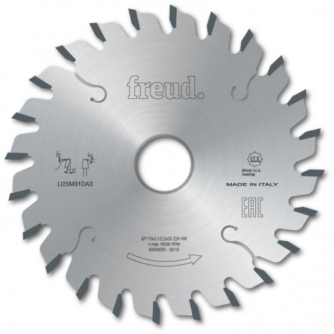Lame d'inciseur conique industriel freud - ø300 4,3-5,5 /3 al65 z48 conique - f03fs07616 -li25m43rx3