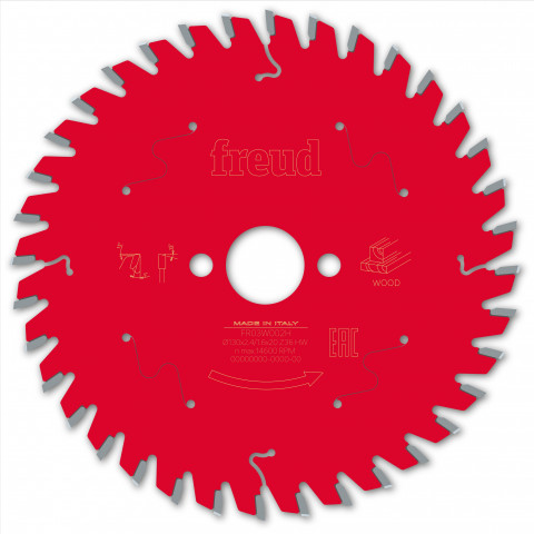 Lame pour scie circulaire portative freud - ø130 2,4/1,6 al20 z36 ba 5° - f03fs09666 -fr03w002h