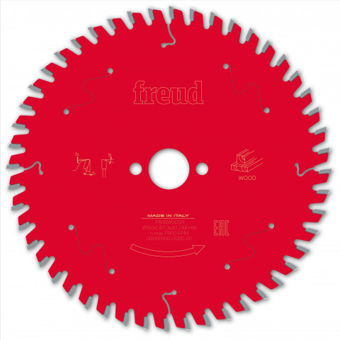 Lame pour scie circulaire portative filaire/sans fil freud - ø160 1,8/1,3 al20 z48 ba 5° - f03fs09677 -fr06w005h