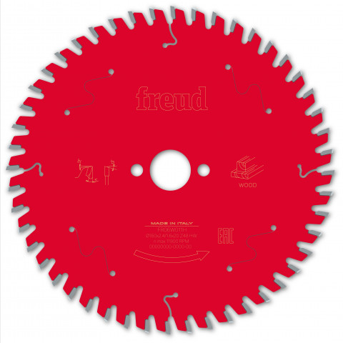 Lame pour scie circulaire portative freud - ø160 2,4/1,6 al20 z48 ba 5° - f03fs09683 -fr06w011h