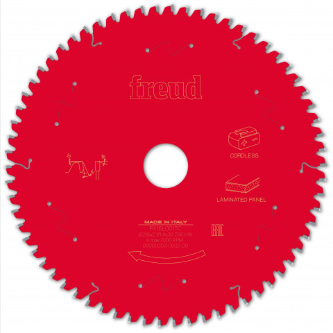 Lame pour scie circulaire portative sans fil freud - ø216 2,1/1,4 al30 z66 ba -5° - f03fs10079 -fr16l001tc