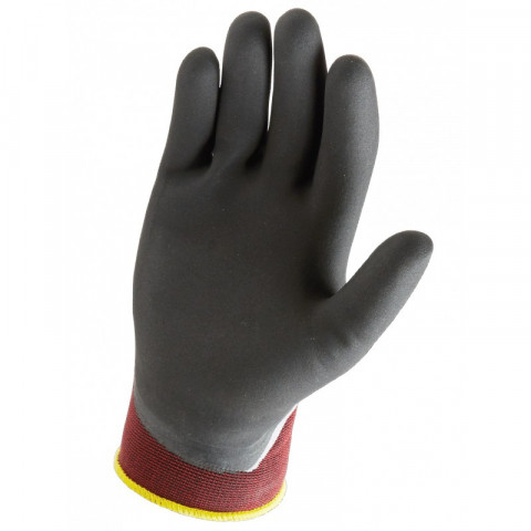 Gant manutention légère singer nitrile milieu humide ou huileux double enduction dos aéré poignet élastique - Taille au choix
