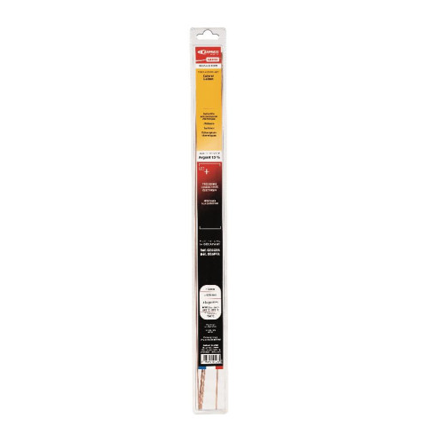 Baguette de brasure EXPRESS - Argent 15% - Ø 2 mm x L500 mm - Blister de 5 baguettes - GE215E