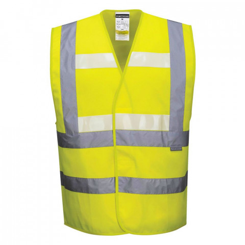 Gilet sans manche haute visibilité triple technologies portwest glowtex - Couleur et taille au choix