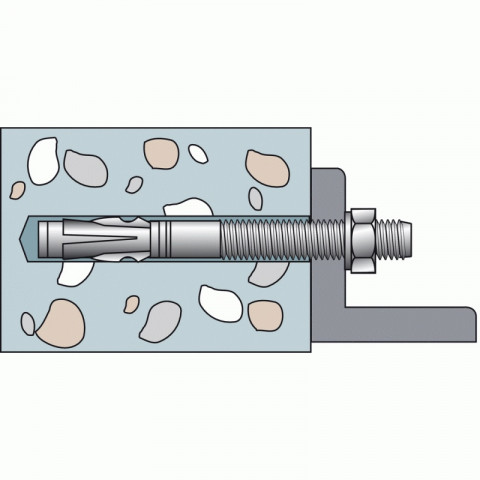 Goujons métalliques fbn ii électrozingué ø 12x86 mm en boîte de 20