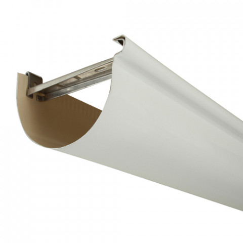 Gouttière aluminium demi-ronde 2 mètres développé 270